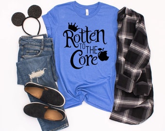 Rotten To The Core Shirt, Disney shirt for women, Descendants shirt, Snow White shirt, Evil Queen shirt