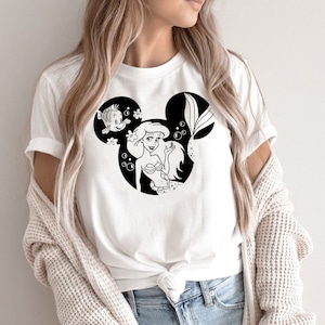 Disney Ariel Princess Shirt, Disney Shirts for Women, Disney Girls Trip Shirts, Disney Girls Squad Outfit, Under The Sea Shirt