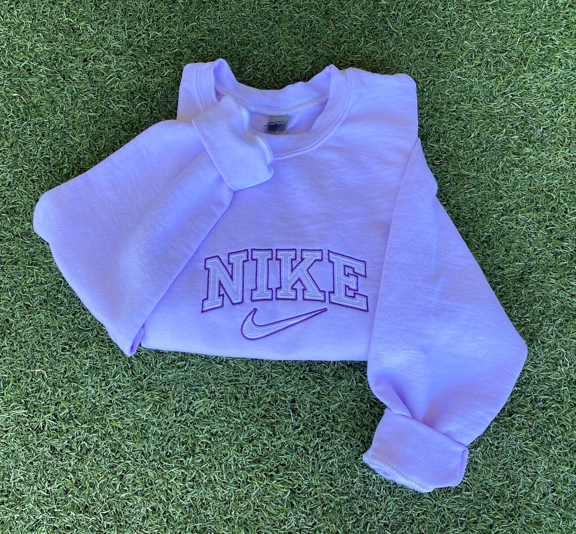 Pastel Colored Vintage Nike Double Outline Embroidered | Etsy