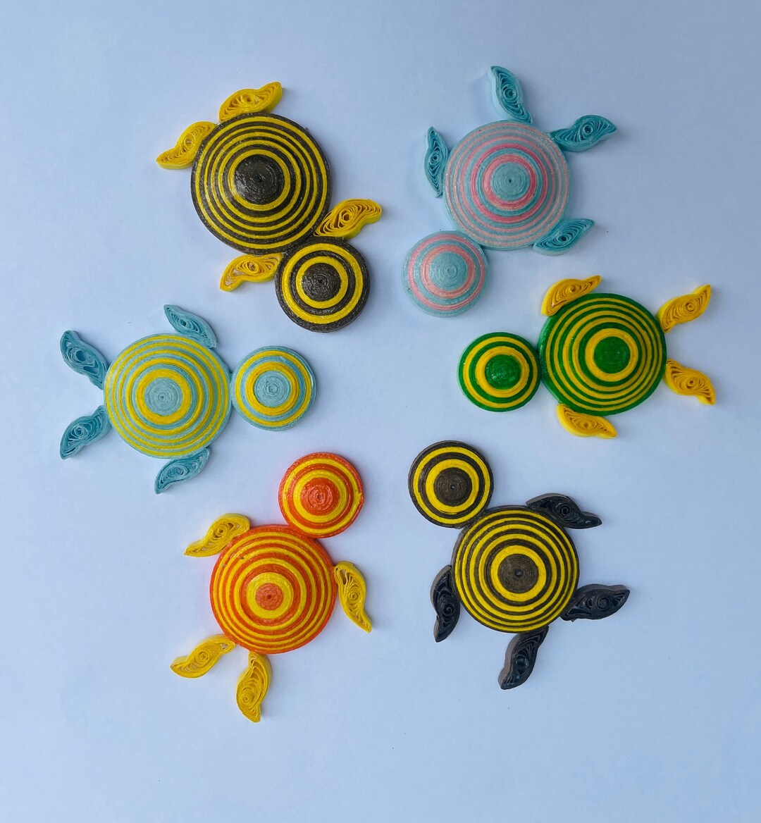 06 Turtle Papercraft Turtlesturtle Modelpaper Quilling Etsy