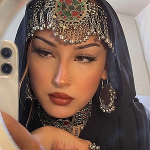 Afghan jewellery set | Afghan Jewellery  Vintage Kuchi Choker Necklace, Kuchi Jewelry, Afghan Jewelry