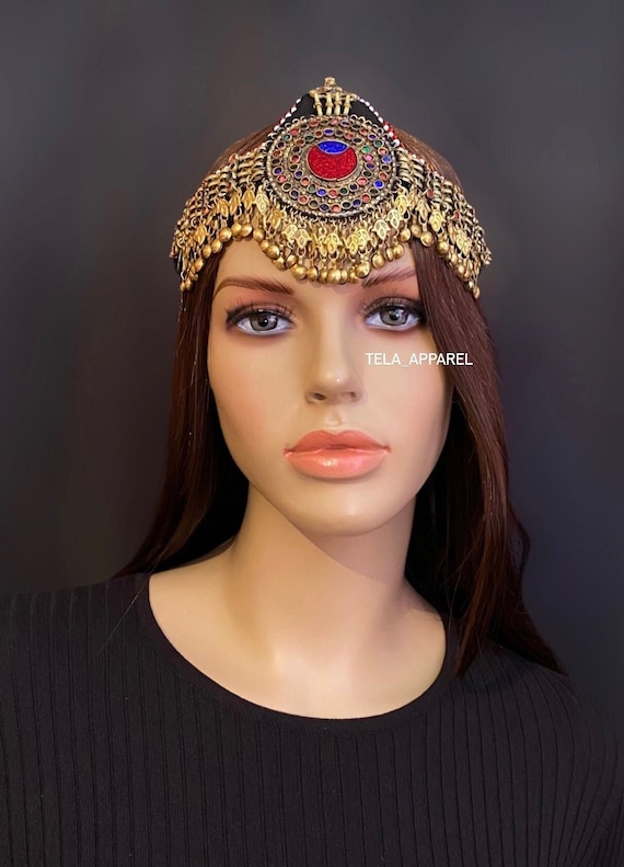 Afghan Vintage Headpiece Kuch Tribal Headpiece Afghan  display picture 1
