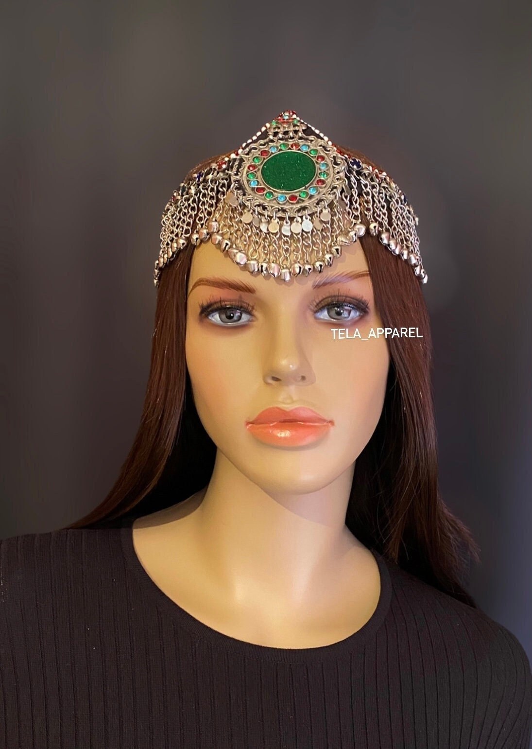 Afghan Headpiece Jewellery | Afghan Vintage Headpiece  display picture 2