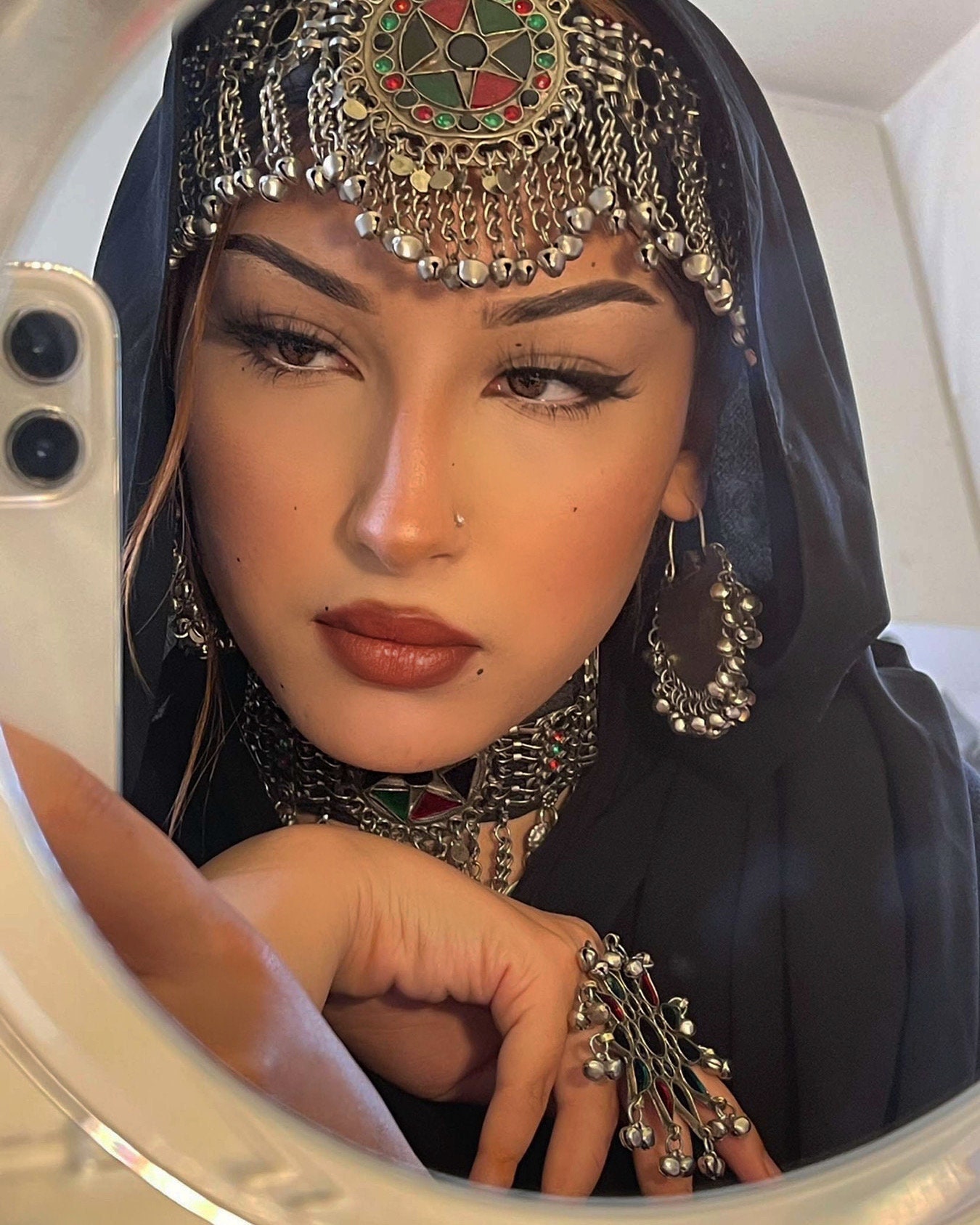 Afghan Jewellery Set Afghan Jewellery Vintage Kuchi Choker Etsy