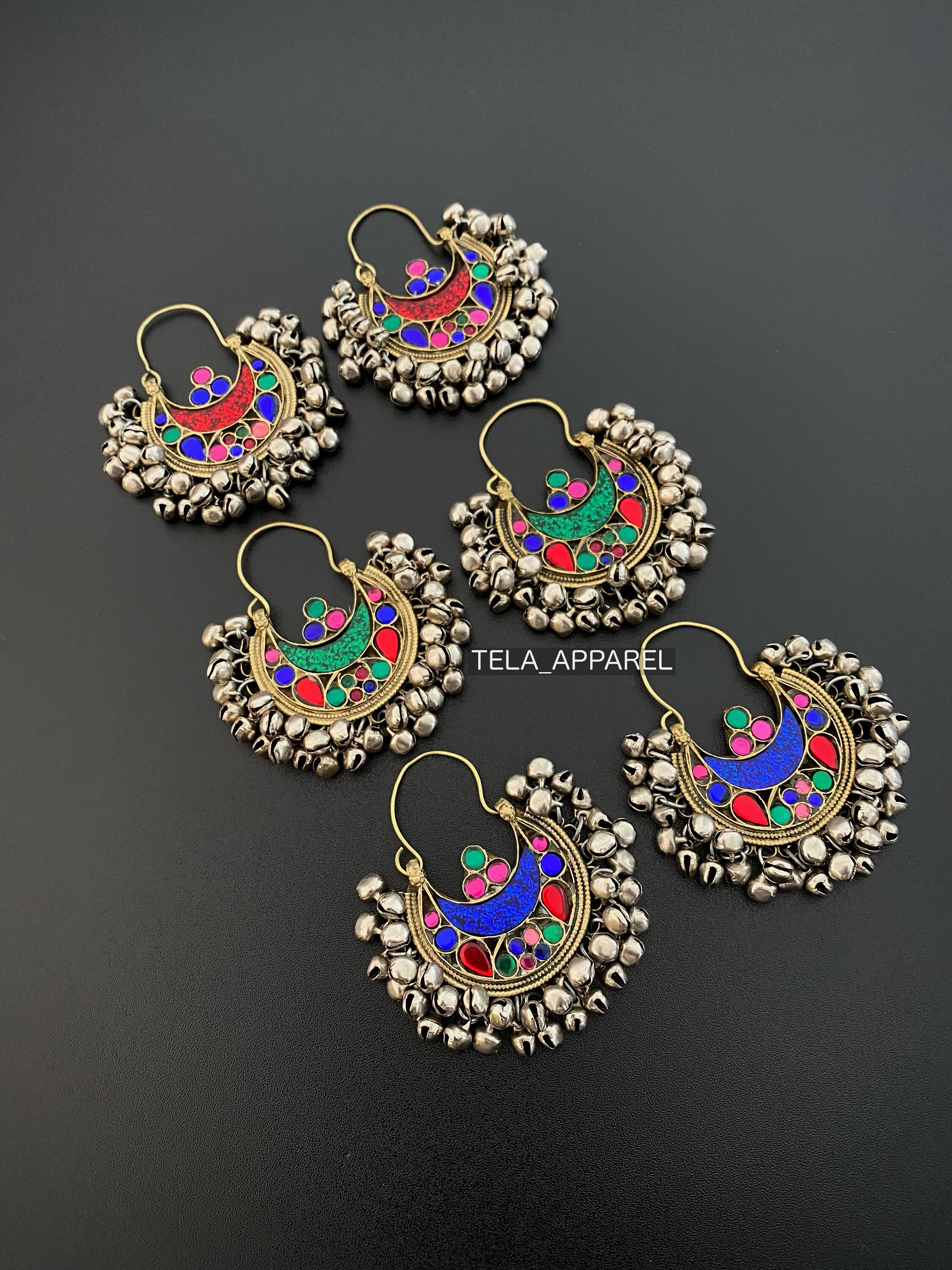 Afghan Vintage Earrings Afghan Kuchi Earrings Tribal Antique