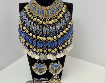 ヴィンテージ アフガニスタン クチ チョーカー ネックレス セット