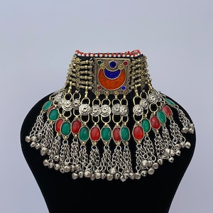 Afghan vintage Choker Vintage Kuchi Choker Necklace, Kuchi Jewelry, Afghan Jewelry