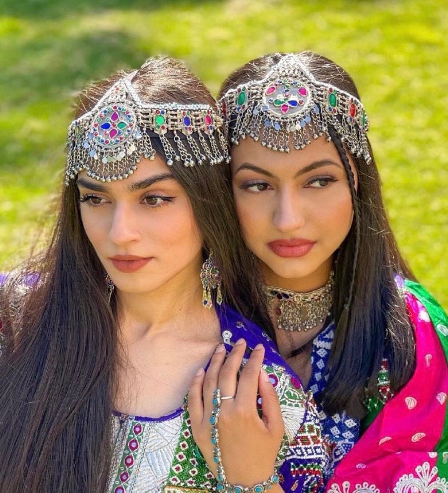 Afghan Vintage Headpiece Kuch Tribal Headpiece Afghan  display picture 2
