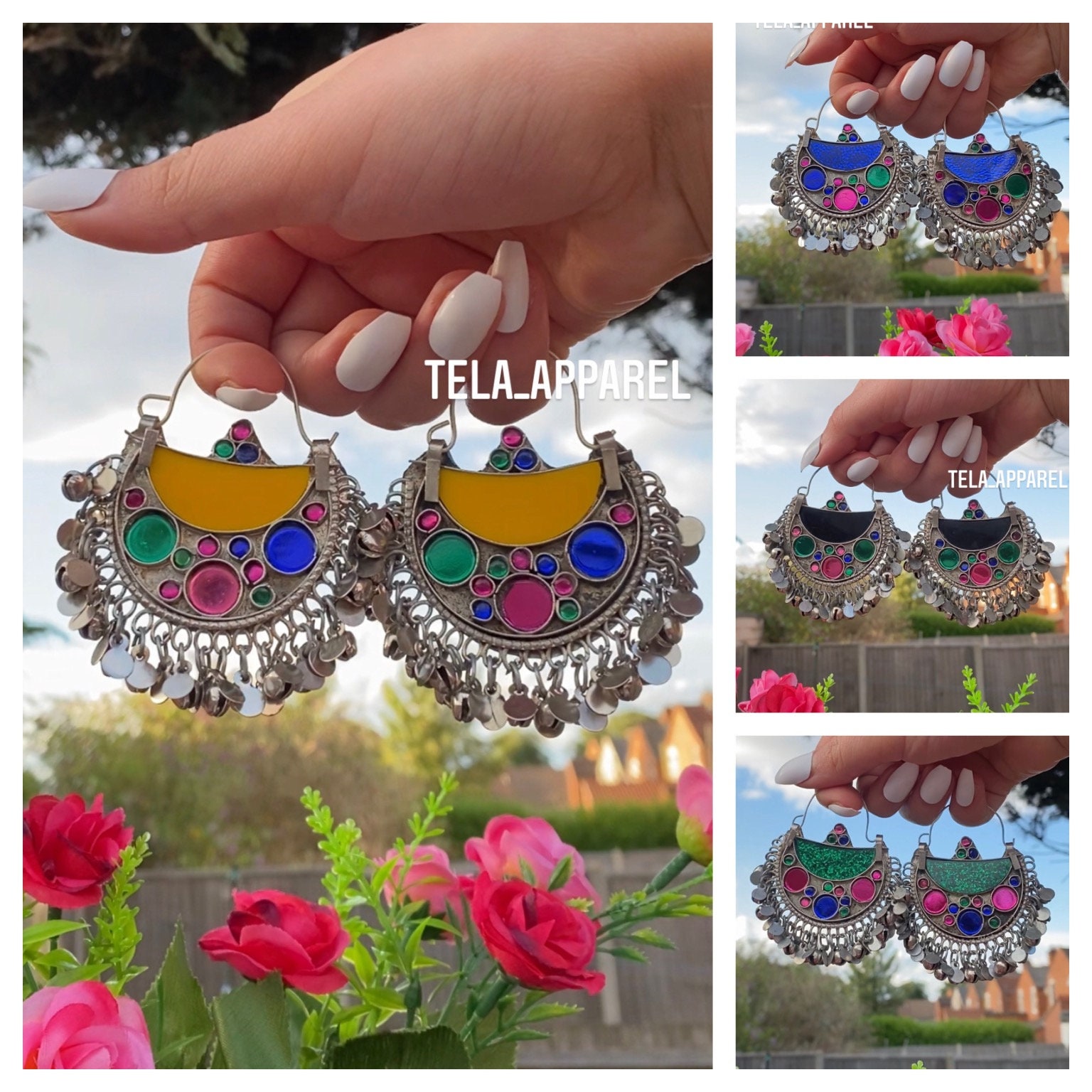 Afghani sale earrings online