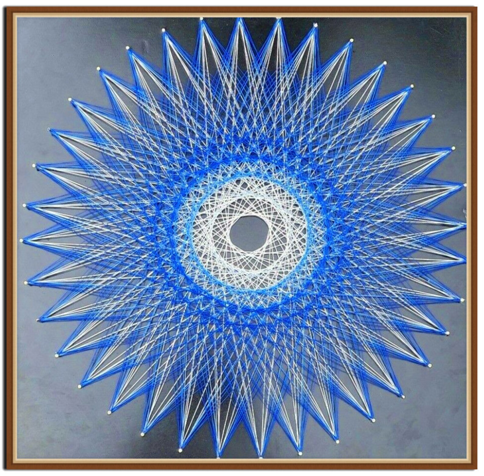 Pin and Threads // DIY String Art Crafts // Geometric String Etsy