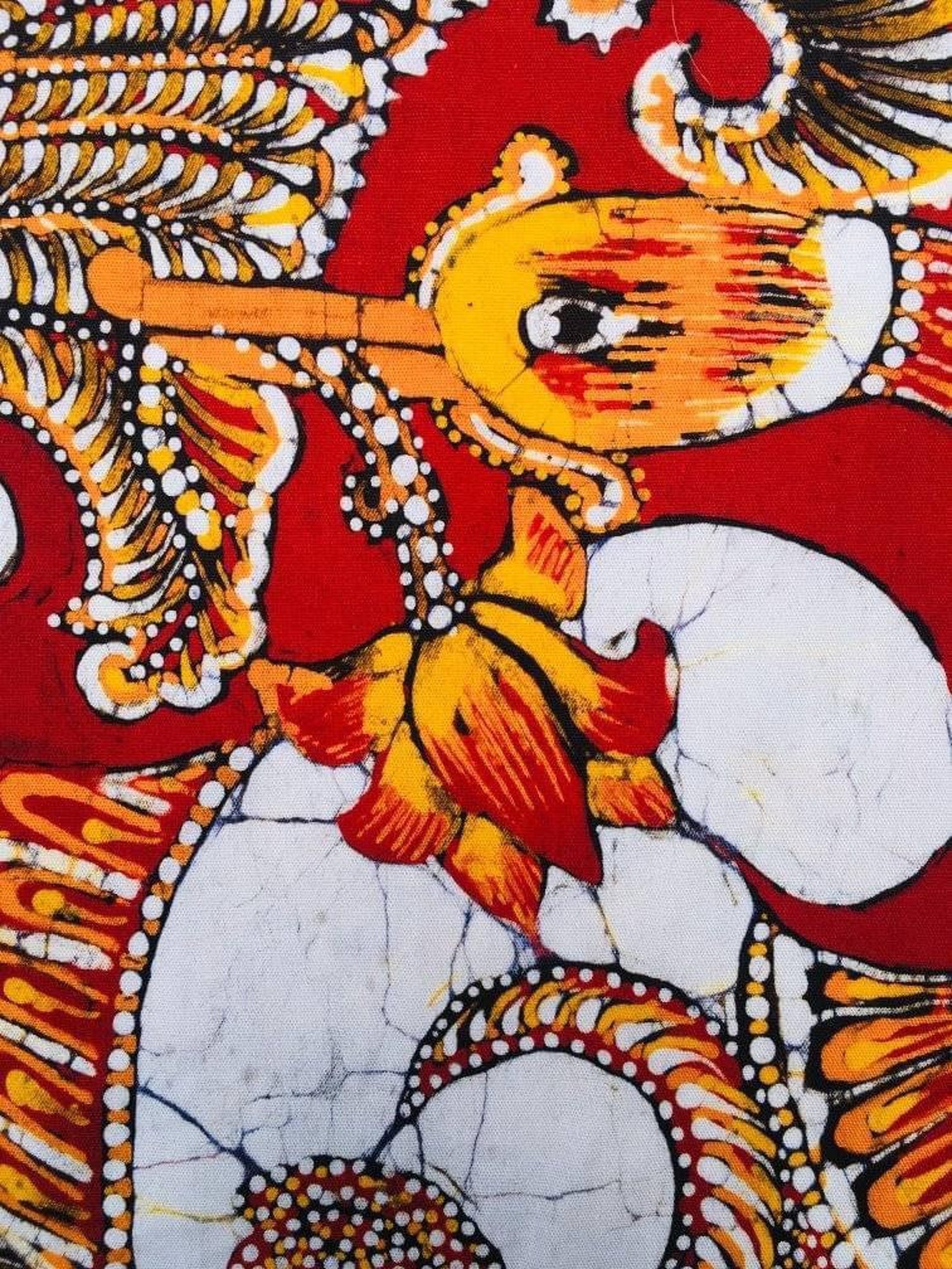 Sri Lankan Batik Wall Art // Hand Printing // Traditional Etsy