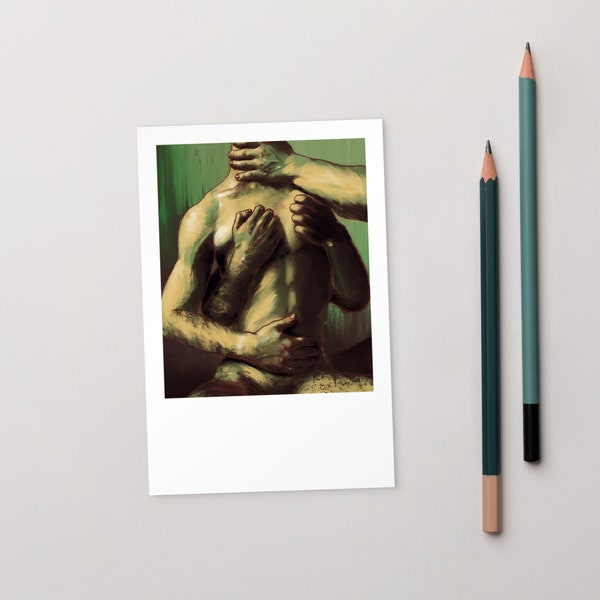 Hands | gay art postcard