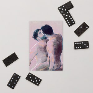 P0RN KISS 3 / Cartolina d'arte gay