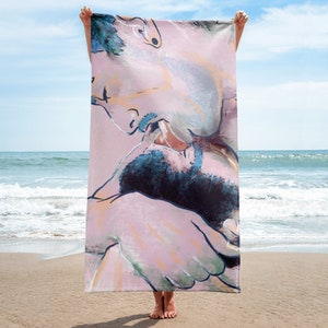 P0RN KISS 2 | Toalha de praia de arte gay