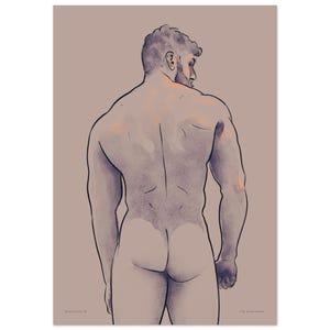 Back Study II: Sensual Gay Art Print