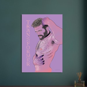 Transformer | queer halloween giftcard trans art