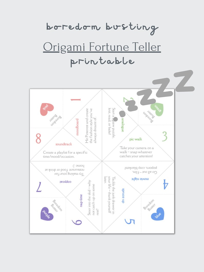 Boredom Buster How To Make A Fortune Teller In Minutes - 3z3l5tq