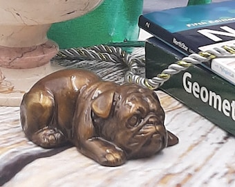 American Bulldog Figurine, Bulldog Collectible, Dog Statue, Memorial pet figurine, Small bulldog figurine gift