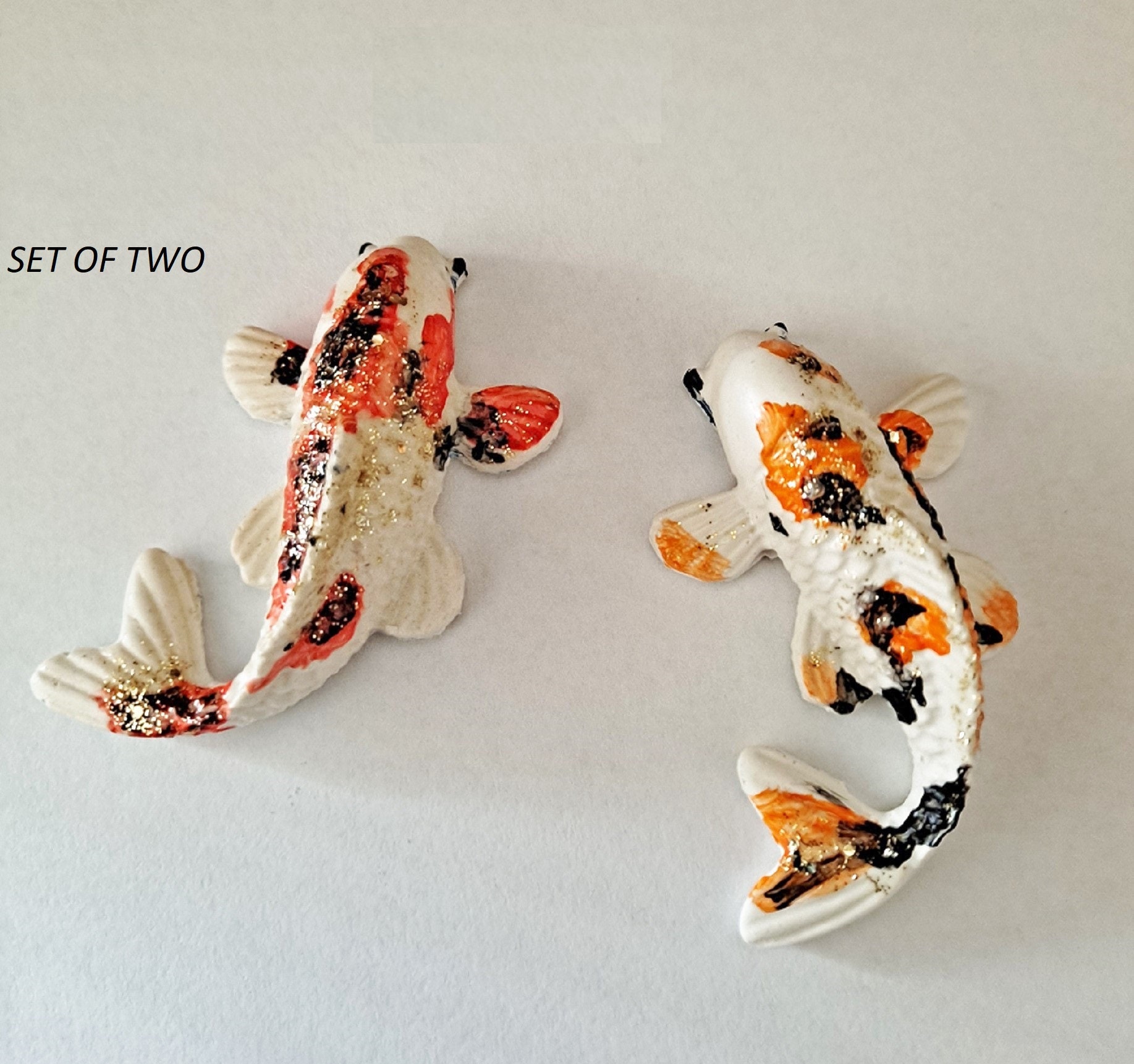 Miniature Koi fish. Sets of 2 3 or 4 Koi's. Miniature Koi | Etsy