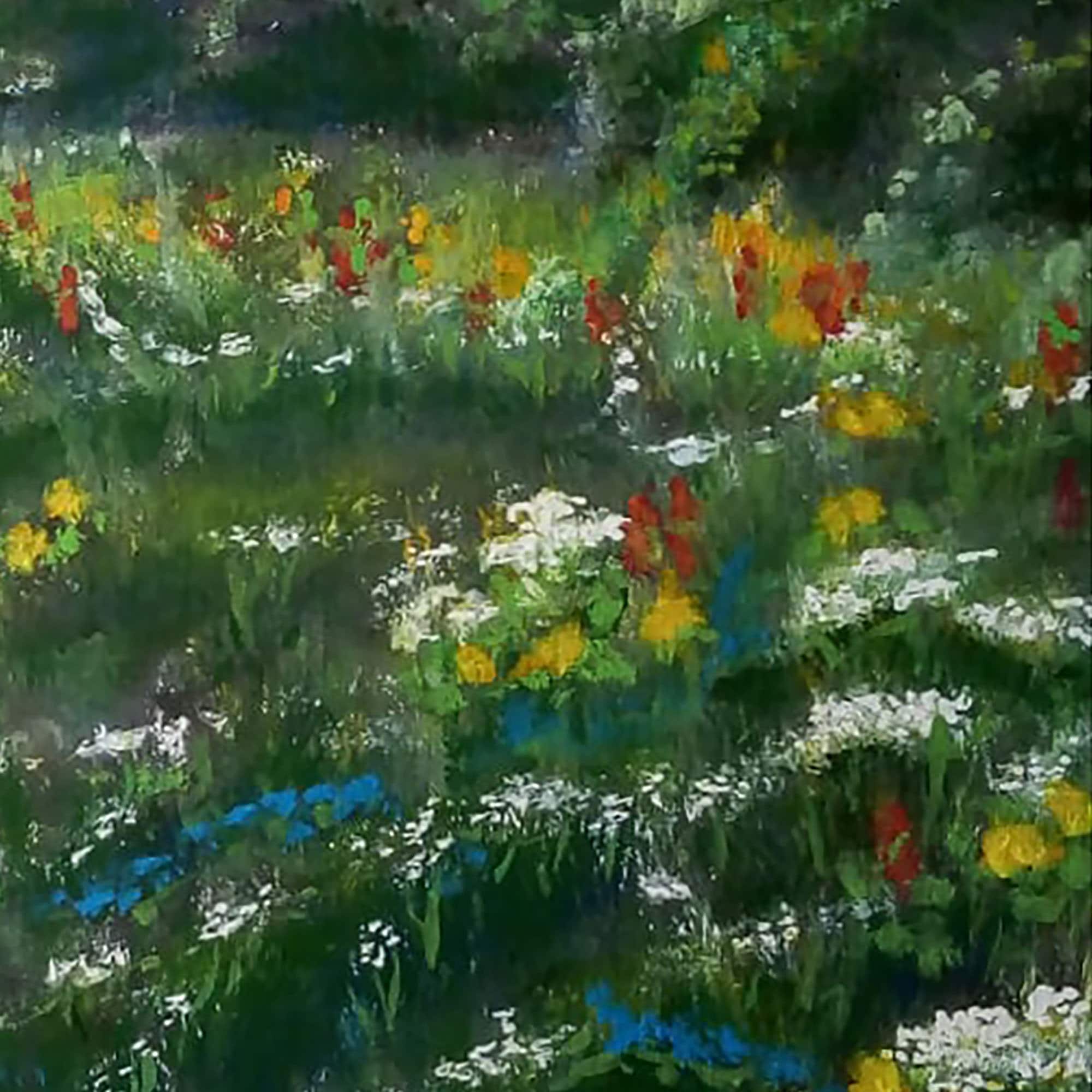 Meadow Painting Landscape Original Art Acrylic Wall Art Etsy