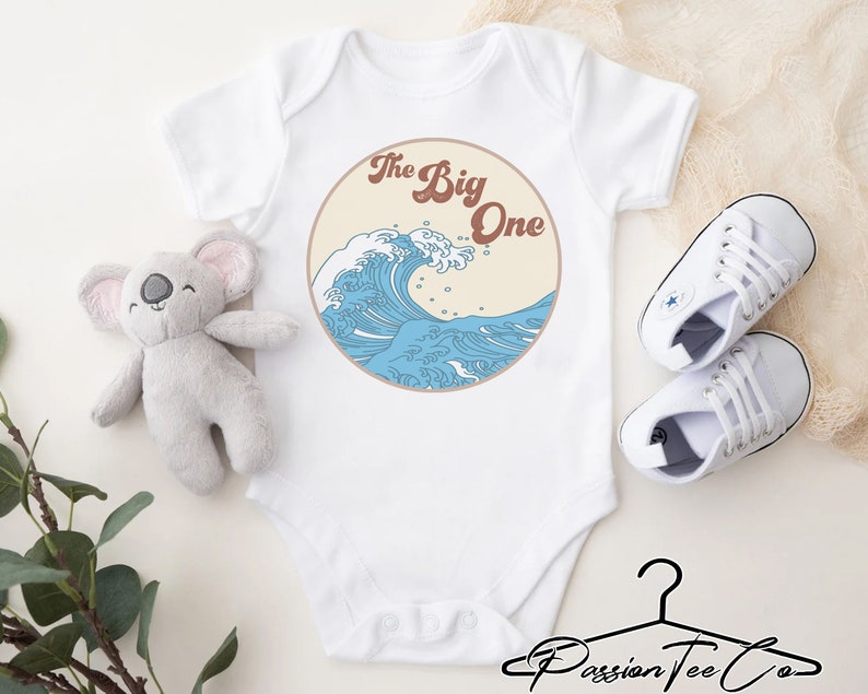 Surf Birthday Shirts, Mommy and Me Shirts, Matching Family Birthday Shirts, Surfer T-shirt Outfit, The Big One Bday Tee, First 1st Birthday