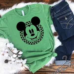 Mickey Shirt, Disney Checkered Shirt, Disney Shirt for Men Kids, Retro Disney Shirt For Women, Family Tees, Disneyland Minnie, Pluto, Goofy