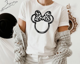Minnie Sketch Shirt, Disney Shirts for Women, Disney Shirts, Ladies Disney Shirt, Disney Girls Tees