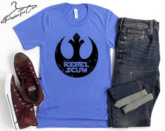 Rebel Scum Shirt, Disney Shirts, Star Wars Shirt, Galaxy's Edge Shirt, Disney Star Wars Shirts, Disney Shirts for Men Women and Kids