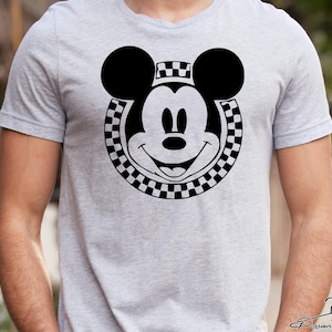 Mickey Mouse Checkered Shirt, Disney Shirt for Men, Retro Minnie Shirt For Women, Family Goofy Tees, Donald Daisy Disneyland, Disneyworld