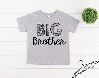 Big Brother Shirt, Baby Announcement Toddler Youth Kids Shirts, Baby Bodysuits Shirt for Big Brother, New Big Brother, Children Gift