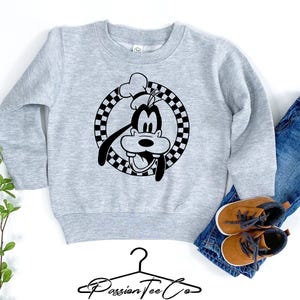 Disney Retro Sweatshirts, Minnie Checkered Sweatshirt, Disneyworld Family Sweatshirt, Goofy, Donald, Daisy, Mickey Sweatshirt, Disneyland