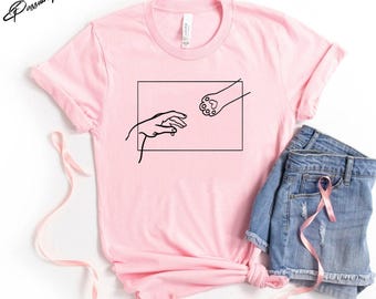 Chemise chat, chemise maman chat, chemise création Adam, création de la main, cadeau pour amoureux des chats pour femme, cadeaux pour les amoureux des chats