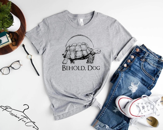 Behold Dog Shirt, Funny Gamer Shirt, Dark Souls Shirt, Video Game Shirt, Gamer Gift, Turtle Dog Shirt
