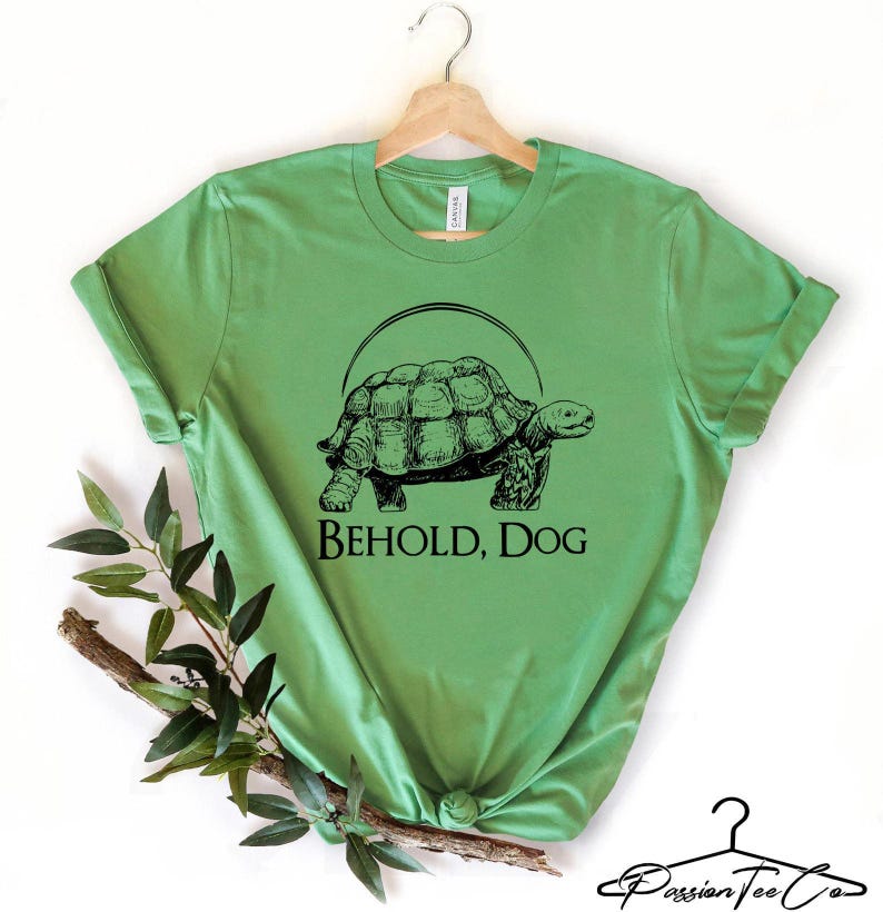 Behold Dog Shirt, Funny Gamer Shirt, Dark Souls Shirt, Video Game Shirt, Gamer Gift, Turtle Dog Shirt