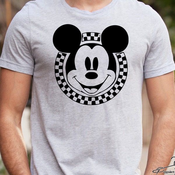 Mickey Mouse Checkered Shirt, Disney Shirt for Men, Retro Disney Shirt For Women, Family Tees, Disneyland, Disneyworld Shirt