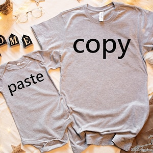 Copy Paste Shirts, Father Son Shirts, Father Daughter Shirts, Matching Family Shirts, Daddy and Me Shirt Set, Gift for Dad, Dad Birthday
