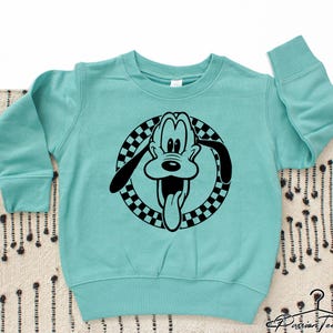 Disney Retro Sweatshirts, Minnie Checkered Sweatshirt, Disneyworld Family Sweatshirt, Goofy, Donald, Daisy, Mickey Sweatshirt, Disneyland