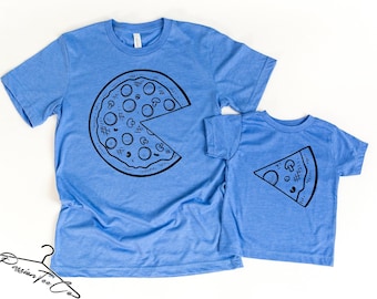 Pizza and Slice, Dad and Son Matching Shirt, Dad and Baby Gift, Dad and Me Shirt, Pizza Shirts Gift, Fathers Day Matching Outfit