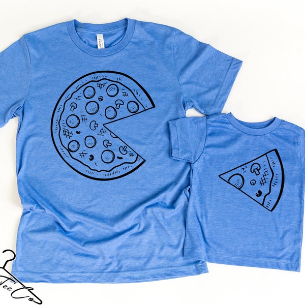 Pizza and Slice, Dad and Son Matching Shirt, Dad and Baby Gift, Dad and Me Shirt, Pizza Shirts Gift, Fathers Day Matching Outfit