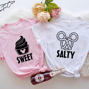 Sweet and Salty Shirts, Disney Shirts, Disney Best Friends Shirt, Disney Couple Shirt, Girls Trip Shirts, Couples Shirt, Honeymoon Shirt