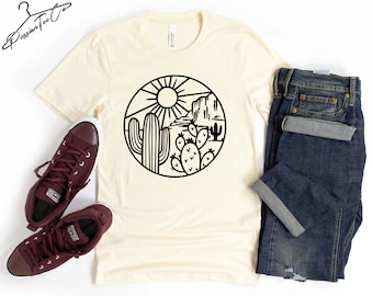 Cactus Plants Shirt, Cute Cactus TShirt, Desert Shirt