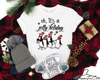 Disney Christmas Shirt, Christmas Shirt, Family Disney Shirts, Mary Poppins Christmas Shirt, Oh It's A Jolly Holiday Shirt