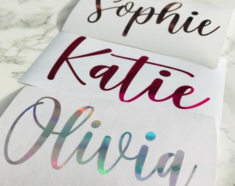 Vinyl Name Stickers, For Water bottles, Calligraphy stickers, Bridesmaid names, Personalised gift, Birthday Gift, Customised name, decals