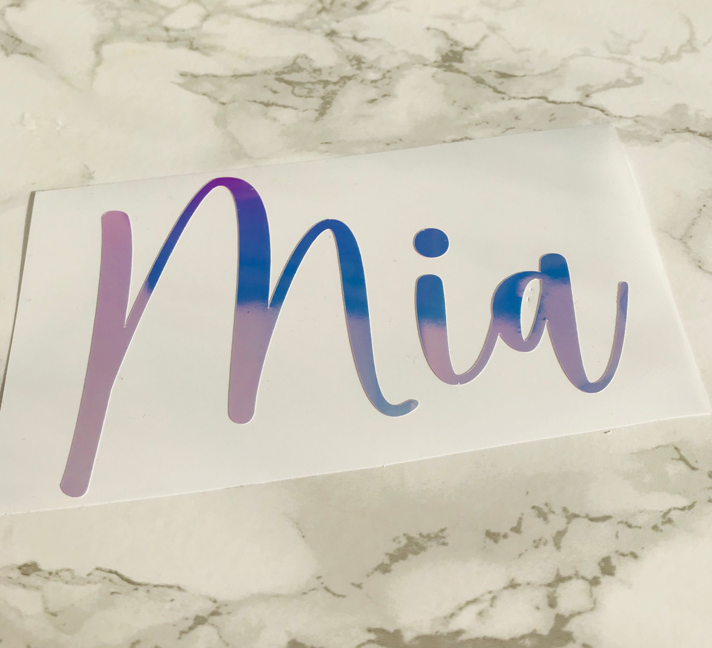 Vinyl Name Stickers for Water Bottles Calligraphy Stickers Etsy UK