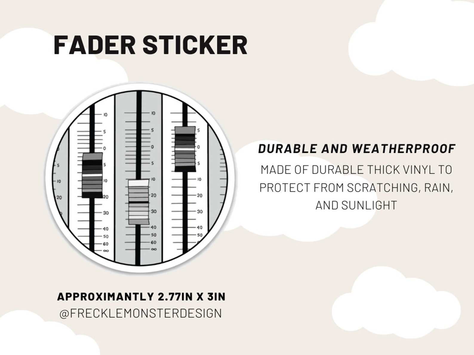 Circular Fader Sticker for Audio Engineers and Sound Designers - Etsy