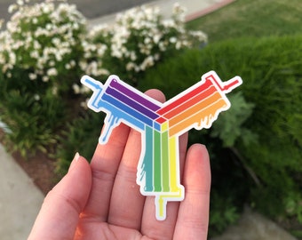 Creative Color Wheel Vinyl Sticker