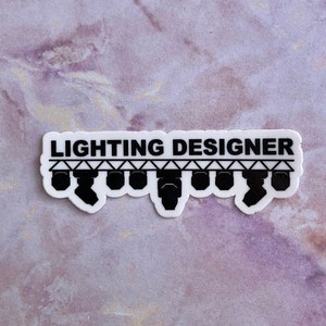 Pegatina de diseñador de iluminación