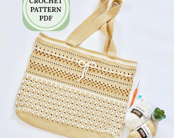 Crochet Boho Shoulder Bag Pattern, Easy Summer Accessory (PDF Download)