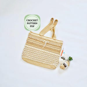 Tote bag crochet pattern, Boho crochet pattern, market bag crochet pattern,  market string bag crochet pattern, summer bag crochet pattern