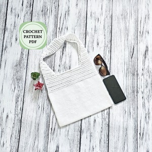 Tote bag crochet pattern, Market bag crochet, Summer bag crochet pattern, crochet pattern bag, Boho bag crochet, beach bag crochet pattern